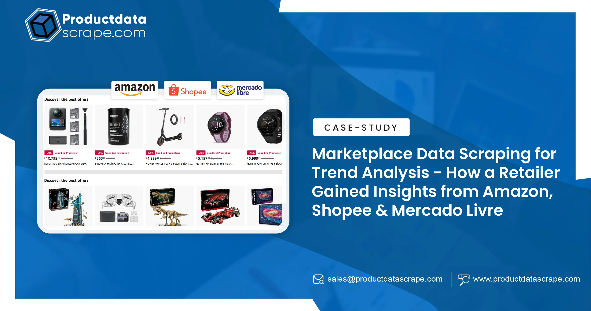 Marketplace Data Scraping for Trend Analysis from Amazon, Shopee & Mercado Livre